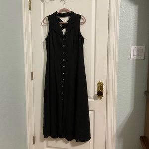 Black eyelet dress